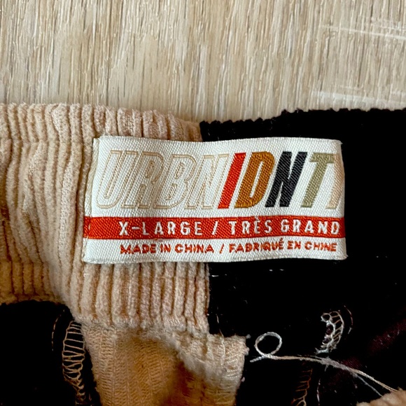 URBAN OUTFITTERS URBNIDNTY CORDUROY PATCHWORK JOGGERS - Picture 2 of 3